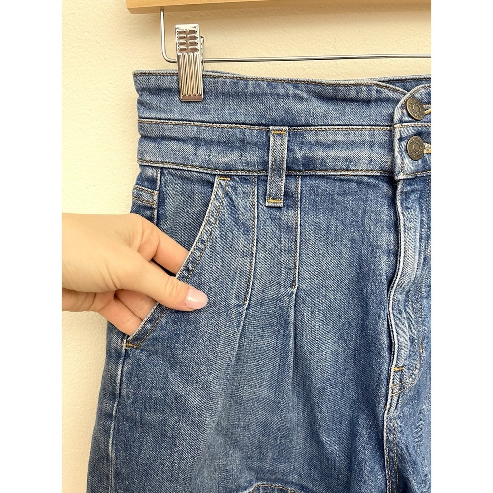 VERONICA BEARD Jaylen High Rise Jean Shorts Blue Denim Size 28 - Picture 7 of 16
